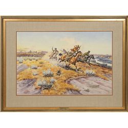 John Hampton, watercolor