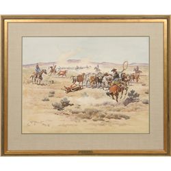 John Hampton, watercolor