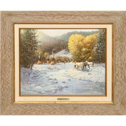 Ted Long, oil on board