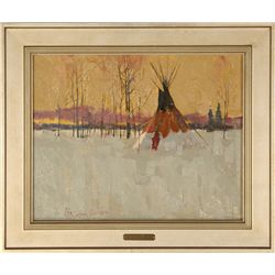 Tom Gilleon, oil on board