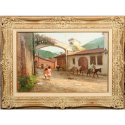 Joe Abbrescia, oil on board