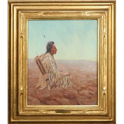 Lone Wolf, oil on canvas