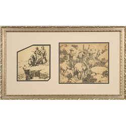 Nick Eggenhofer, ink drawings