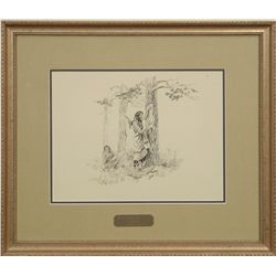 Charles M. Russell, pen and ink