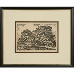 Birger Sandzen, lithograph