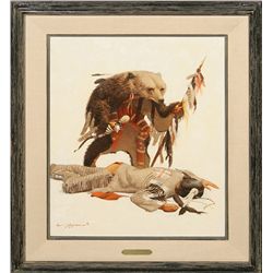 Harvey Johnson, oil on board