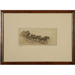 Edward Borein, etching and book