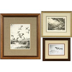 Hans Kleiber, three etchings