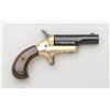 Image 1 : Modern Colt single shot derringer, .22 short  cal., 2-1/2” barrel, black and nickel finish,  wood gr