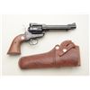 Image 1 : Ruger New Model Single-Six revolver, .22  cal., 5-1/2” barrel, black finish, wood  medallion grips, 