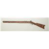 Image 2 : Classic cut down Kentucky full stock  percussion rifle, .44 cal., 28” octagon  barrel, double set tr