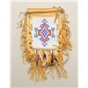 Image 1 : Modern-made American Indian beaded bag,  approx. 18” x 12” including fringe, in  overall very good c
