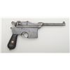 Image 1 : Astra Model 900 (similar to the Mauser C-96)  semi-auto pistol, 7.63mm cal., 5-1/2” barrel,  blue fi