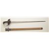 Image 2 : Patton last model U.S. cavalry saber with  correct scabbard in overall very good to fine  condition;