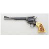 Image 2 : Colt New Frontier Buntline SAA revolver,  .22LR cal., with extra .22 Mag. cylinder,  7-1/2” barrel, 