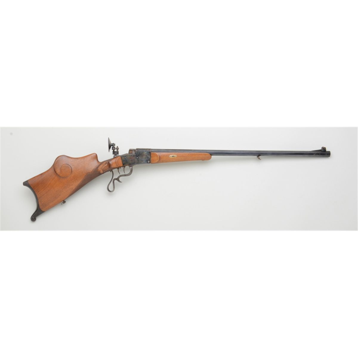 German antique Schutzen falling block target rifle, .52 cal., 28 ...