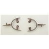 Image 2 : Pair of spurs with blue enamel inlay,  uncleaned and in overall good condition  showing some age.   