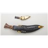 Image 2 : Pair of Ghurka knives with sheaths; one is a  large example approx. 15” overall and in very  good co