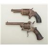 Image 2 : Lot of two relic revolvers including a  European pin fire in 9mm cal., action not  working and a spu
