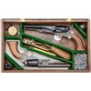 Image 2 : Modern cased pair of reproduction Colt  percussion pocket revolvers including a  repro. copy of a Co