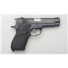 Image 1 : Smith & Wesson Model 39-2 DA semi-auto  pistol, 9mm cal., 4" barrel, blue finish,  Pachmayr wrap aro