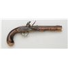 Image 2 : Contemporary hand-made flintlock Kentucky  pistol, .40 cal., 8” octagon barrel, brown  and case hard