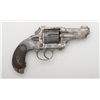 Image 1 : Merwin & Hulbert DA Pocket Army revolver,  .44-40 cal., 3-1/4” barrel, nickel finish,  checkered har
