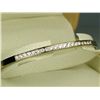 Image 2 : Very high quality ladies 14 karat yellow gold  custom made bangle bracelet channel set with  20 roun