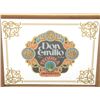 Image 1 : Wood framed bar mirror advertising Don Emilio  Tequila, approx. 12” x 16” mirror size in  overall fi