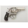 Image 1 : Diminutive “Peanut sized” British Bulldog DA  revolver, .30 cal., 2-1/2” barrel, nickel  finish, che