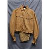 Image 1 : German WW II era SA military brown blouse and  pants in overall fair to good condition with  some we