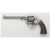 Image 2 : Colt New Police DA revolver, .32 cal., 6"  barrel, blue finish, checkered hard rubber  grips, #49074