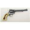 Image 2 : Ruger Single Six Single Action revolver, .22  cal., 6-1/2” barrel, black finish, faux stag  grips, #