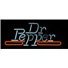 Image 1 : Dr. Pepper neon sign, like new in its  original shipping cardboard box, approx. 15”  x 20” and in fi