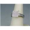 Image 2 : Dazzling 14 karat white gold ladies designer  ring fine set with over 73 round diamonds  weighing ap