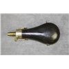 Image 2 : James Dixon & Sons, Sheffield marked leather  body shotgun powder flask approx. 8” overall  and in v