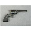Image 1 : German-made copy of a Colt SAA revolver,  .22LR cal., 4-3/4” barrel, black finish,  checkered hard r