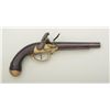 Image 2 : Aged Modern copy of a North & Cheney  flintlock martial pistol, Italian-made, .69  cal., 7-1/2” barr