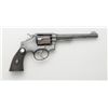 Image 1 : Smith & Wesson 5-screw hand ejector DA  revolver, .32-20 cal., 6" barrel, re-blued  finish, checkere