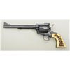 Image 2 : Ruger Blackhawk Single Action revolver, .45  cal., 7-1/2” barrel, black finish, faux stag  grips wit