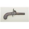 Image 1 : Single shot folding trigger, screw-off barrel  center hammer percussion pocket pistol, .41  cal., 3”