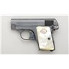 Image 1 : Colt Model 1908 semi-auto pistol, .25 cal.,  2” barrel, blue finish, Colt medallion pearl  grips, #3