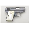 Image 2 : Colt Model 1908 semi-auto pistol, .25 cal.,  2” barrel, blue finish, Colt medallion pearl  grips, #3