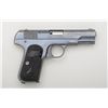 Image 1 : Colt Model 1908 semi-auto pistol, .380 cal.,  3-3/4” barrel, blue finish, checkered hard  rubber gri