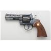Image 1 : Colt Python DA revolver, .357 Magnum cal., 4”  ventilated rib barrel, blue finish,  checkered wood m