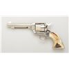 Image 2 : Colt Third Generation SAA revolver, .44  Special cal., 5-1/2” barrel, nickel finish,  stag grips, #S
