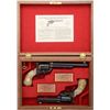 Image 1 : Great cased pair of miniature SAA revolvers,  Colt marked but no Italian proofs, likely  made by the