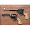 Image 2 : Great cased pair of miniature SAA revolvers,  Colt marked but no Italian proofs, likely  made by the