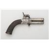 Image 1 : Swivel barrel two-shot percussion folding  trigger pistol by W. Pritchard and Son, circa  1850s, .41