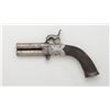 Image 2 : Swivel barrel two-shot percussion folding  trigger pistol by W. Pritchard and Son, circa  1850s, .41
